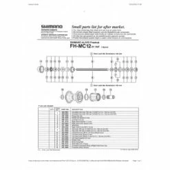 1 Corps De Roue Libre SHIMANO Y3AP98020 FH-M290-7-MC12 Alivio Complete Freewheel Body -Route Soldes 1 corps de roue libre shimano y3ap98020 fh m290 7 mc12 alivio complete freewheel body 1