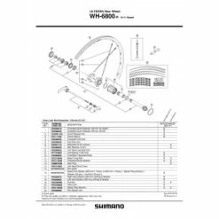 1 Corps De Roue Libre SHIMANO Y49398060 WH-6800-R Ultegra Complete Freewheel Body -Route Soldes 1 corps de roue libre shimano y49398060 wh 6800 r ultegra complete freewheel body 2