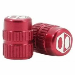 Box-components 2 Bouchons De Valve BOX Cube Caps Shrader Rouge