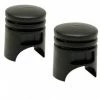 2 Bouchons De Valve TRIK TOPZ Piston Caps Shrader Noir
