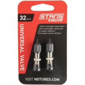 Stan's NoTubes 2 Valves Tubeless STAN'S No Tubes 32mm Schrader Auto 1 Stan's NoTubes 2 Valves Tubeless STAN'S No Tubes 32mm Schrader Auto