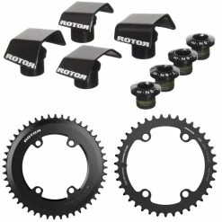 Plateaux Rotor Aero Pour Pédalier Shimano R9100 & R8000 Avec Kit De Visserie