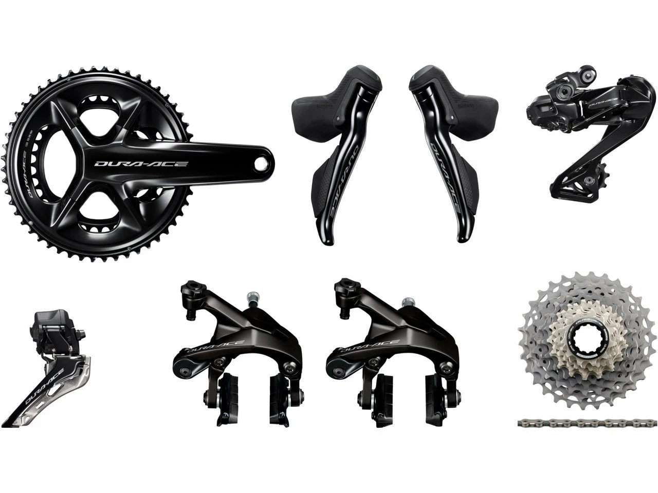 Groupe Complet SHIMANO Dura-Ace Di2 Patin R9250 12 Vitesses Avec Capteur De Puissance Gauche Stages Cycling 1 Groupe Complet SHIMANO Dura-Ace Di2 Patin R9250 12 Vitesses Avec Capteur De Puissance Gauche Stages Cycling
