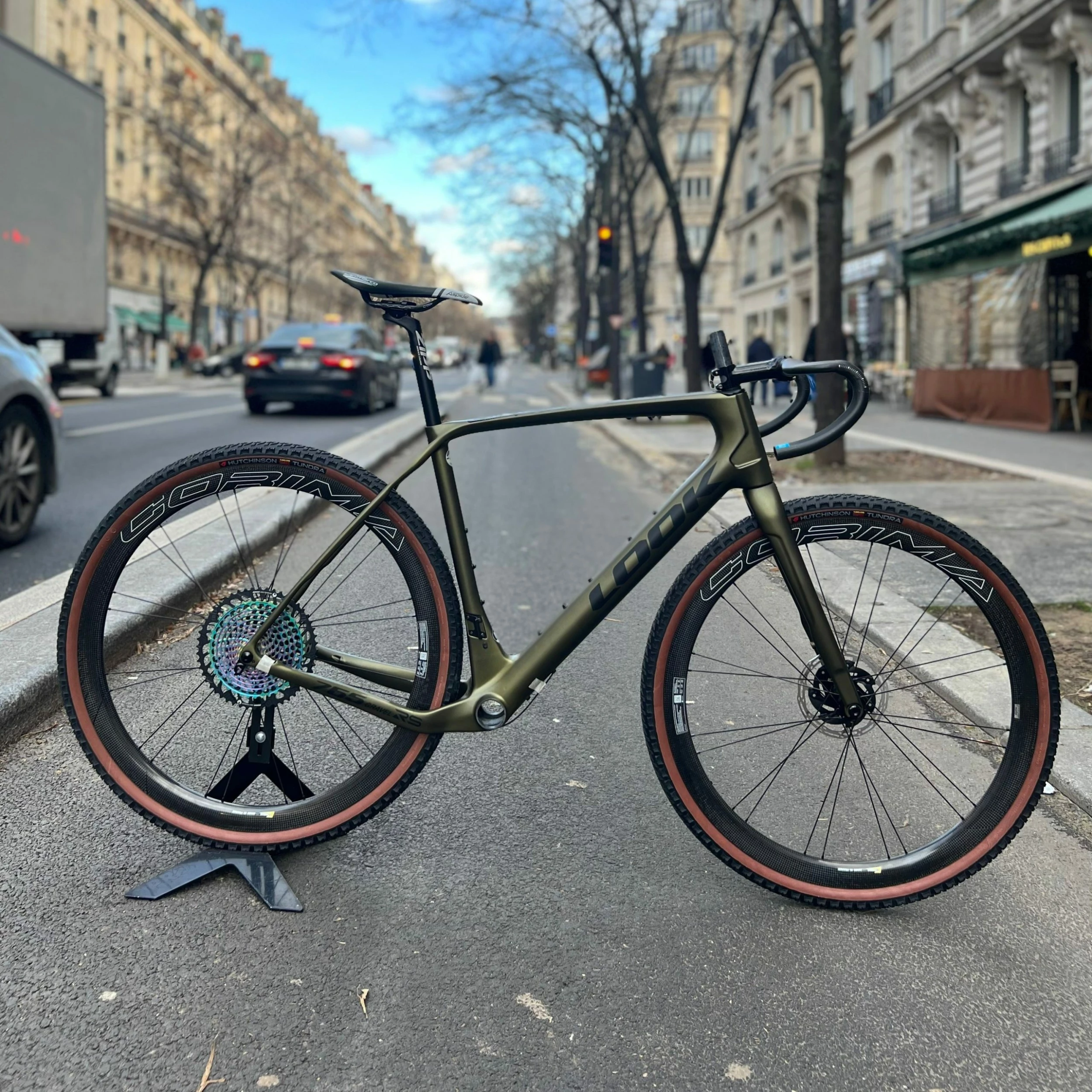 Werideon Cycling Shop LOOK 765 GRAVEL RS METALLIC GREEN HOPE DISC 1 Werideon Cycling Shop LOOK 765 GRAVEL RS METALLIC GREEN HOPE DISC