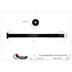 Carbon-Ti Axe De Cadre CARBON TI X-Lock X-Maxle ABP 192mm ((Trek, Devinci Split Pivot)) -Route Soldes axe de cadre carbon ti x lock x maxle abp 192mm trek 2014 2016 2