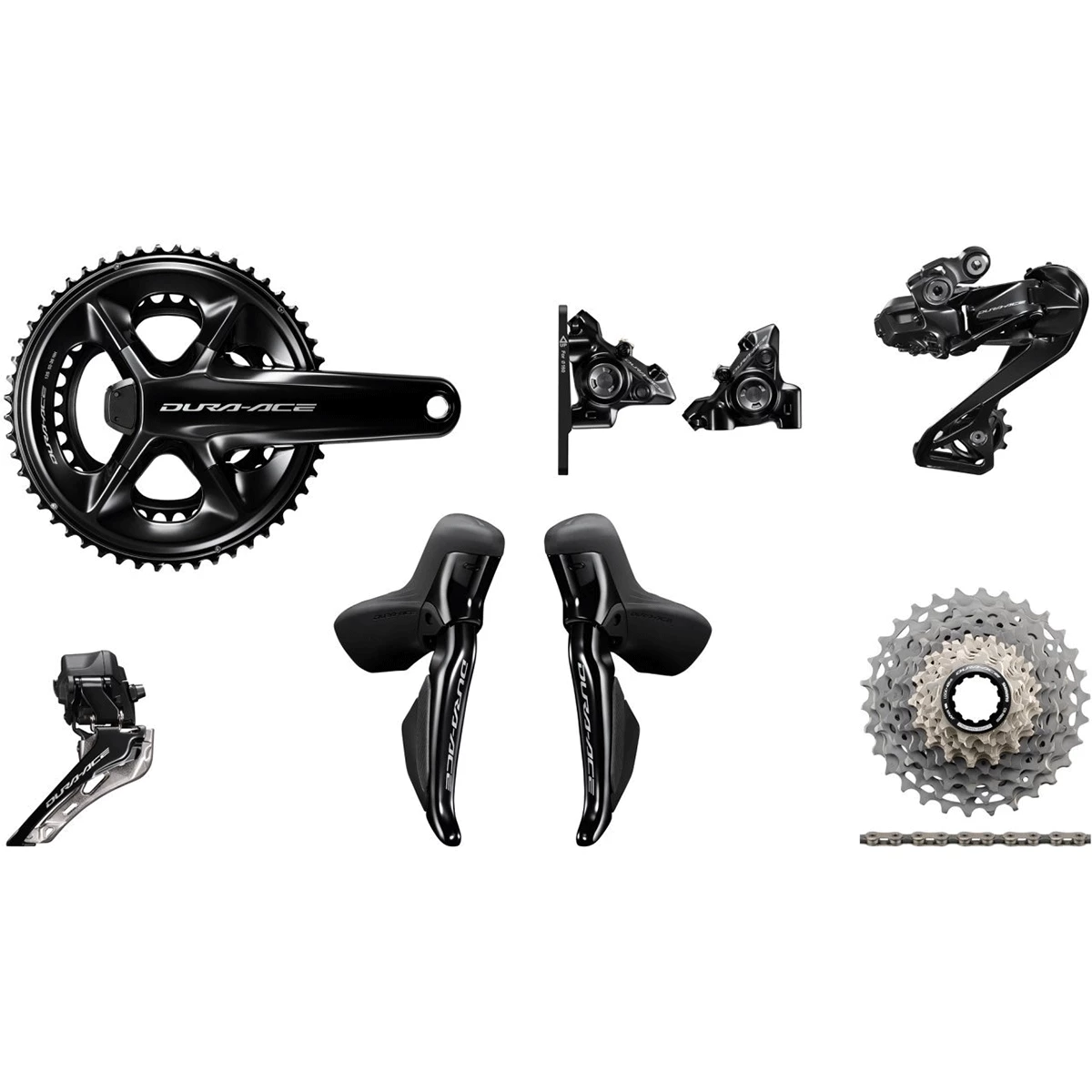 Groupe Complet SHIMANO Dura-Ace Di2 R9270 12 Vitesses Avec Capteur De Puissance Shimano 9200 1 Groupe Complet SHIMANO Dura-Ace Di2 R9270 12 Vitesses Avec Capteur De Puissance Shimano 9200