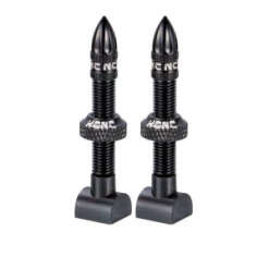 Kit De 2 Valves Tubeless KCNC Aluminium 50mm Noir