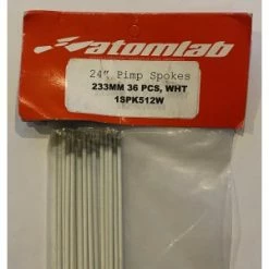 Pack De 36 Rayons ATOMLAB Acier / 233mm Blanc (BMX VTT 24") 5 Pack De 36 Rayons ATOMLAB Acier / 233mm Blanc (BMX VTT 24") -Route Soldes pack de 36 rayons atomlab acier 233mm blanc bmx vtt 24 2
