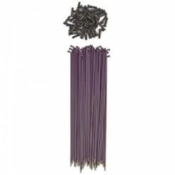 Pack De 50 Rayons SHADOW CONSPIRACY Straight Spokes Acier / 184mm Violet (BMX 20")