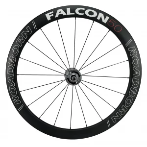 Paire De Roues Piste ROADBORN FALCON 50 Carbone à Pneu 700 100/120mm 2 Paire De Roues Piste ROADBORN FALCON 50 Carbone à Pneu 700 100/120mm – Image 2