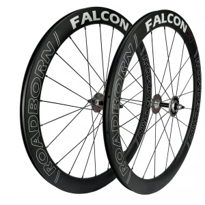 Paire De Roues Piste ROADBORN FALCON 50 Carbone à Pneu 700 100/120mm 1 Paire De Roues Piste ROADBORN FALCON 50 Carbone à Pneu 700 100/120mm