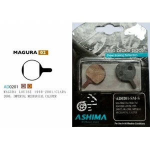 Plaquettes ASHIMA AD0201-SM Semi Metal MAGURA Louise 1999/2000 Clara 2000 2 Plaquettes ASHIMA AD0201-SM Semi Metal MAGURA Louise 1999/2000 Clara 2000 – Image 2
