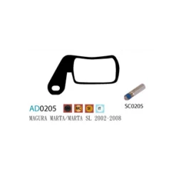 Plaquettes ASHIMA AD0205-SM Semi Metal MAGURA Marta Marta SL 2002/2008 -Route Soldes plaquettes ashima ad0205 sm semi metal magura marta marta sl 20022008 1