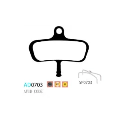 Plaquettes ASHIMA AD0703-SM Semi Metal AVID CODE Avant 2011) -Route Soldes plaquettes ashima ad0703 sm semi metal avid code 1